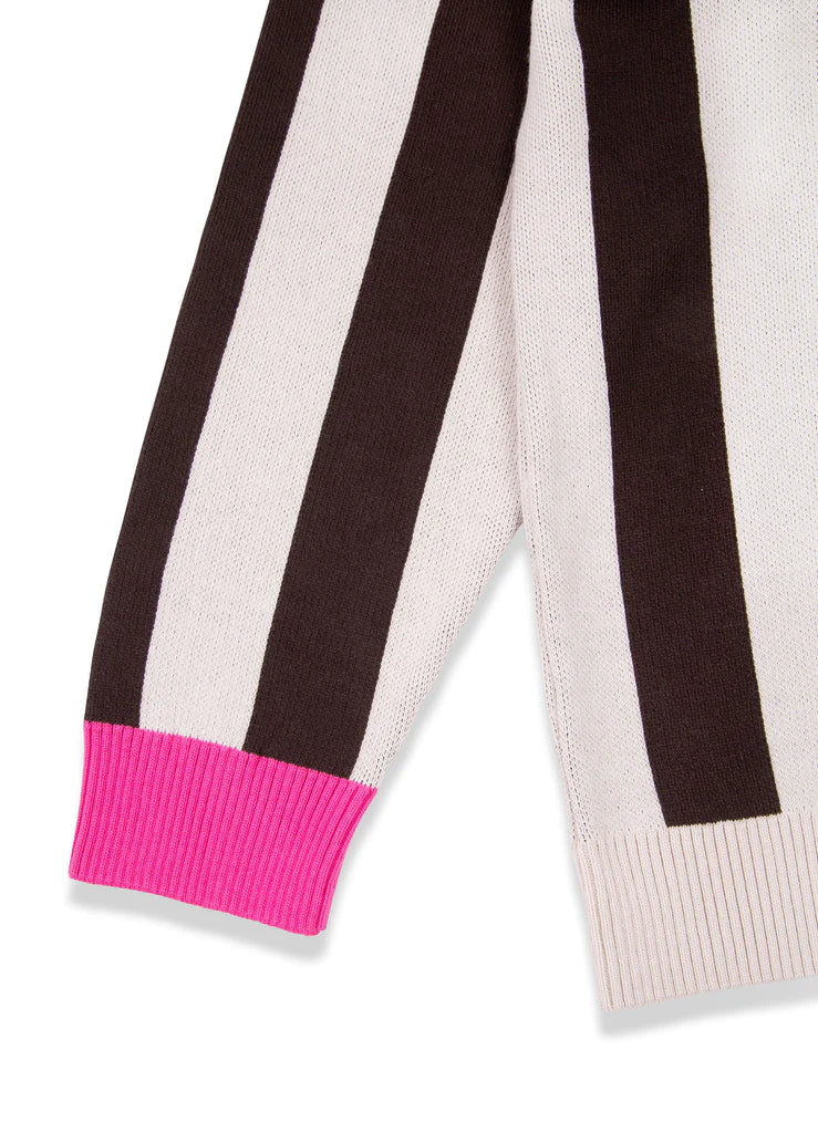 STRIPES Oversize Pamuk Triko Kazak