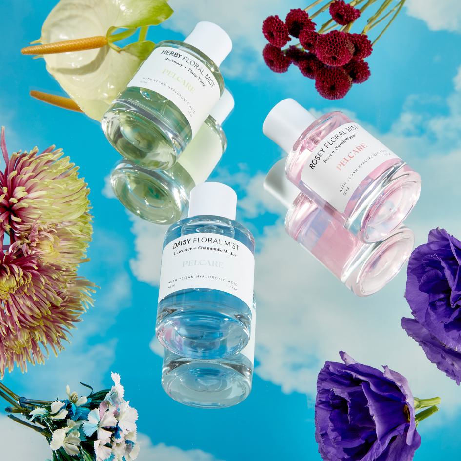 HERBY FLORAL MIST WITH ROSEMARY + YLANG YLANG HYDROSOL