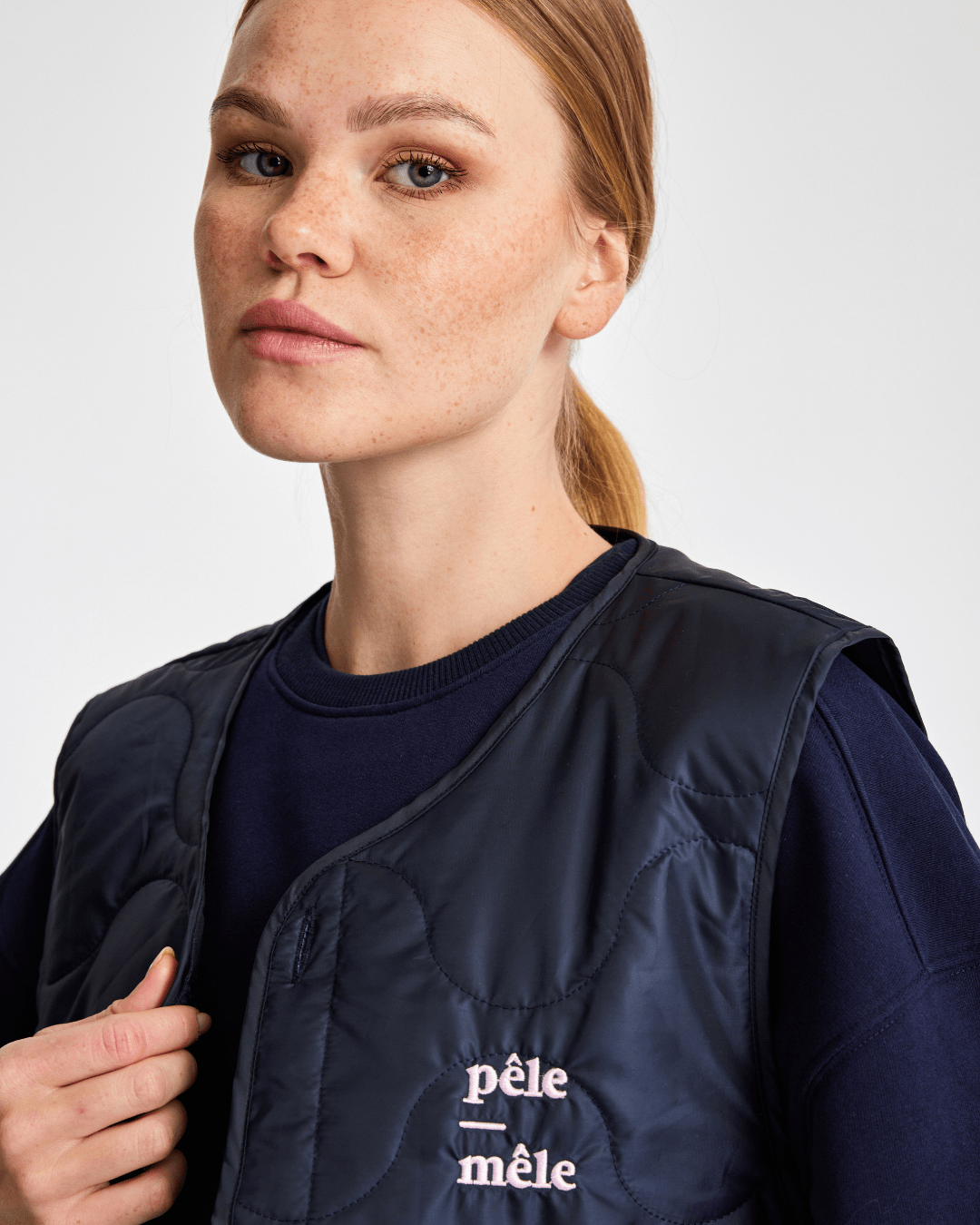 Pêle-Mêle Logo Nakışlı Kapitone Yelek