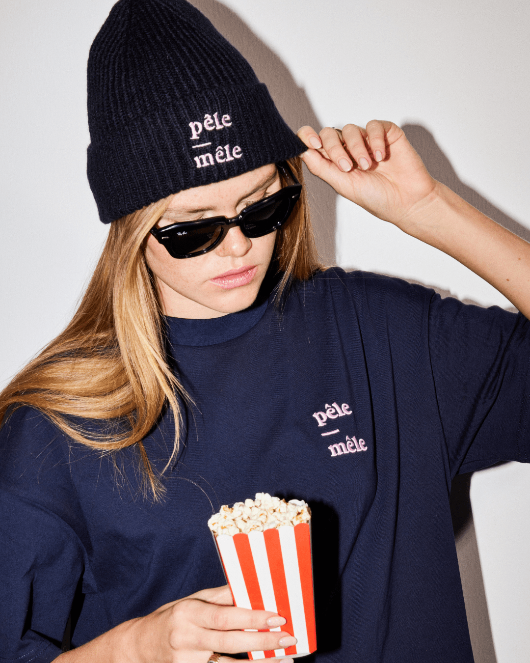 Pêle-Mêle Logo Nakışlı Bere