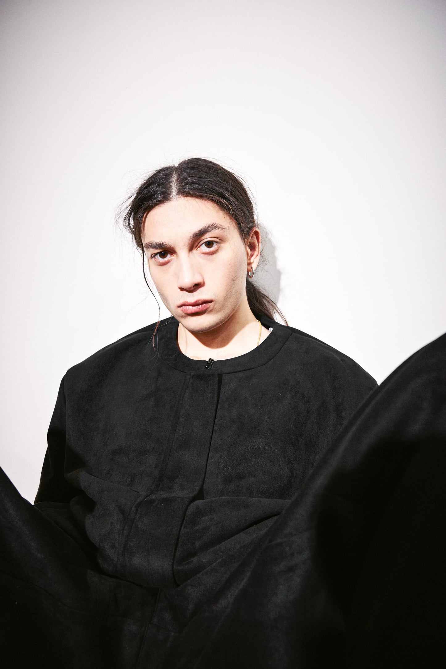 Flowy Scuba Suede Bomber Jacket