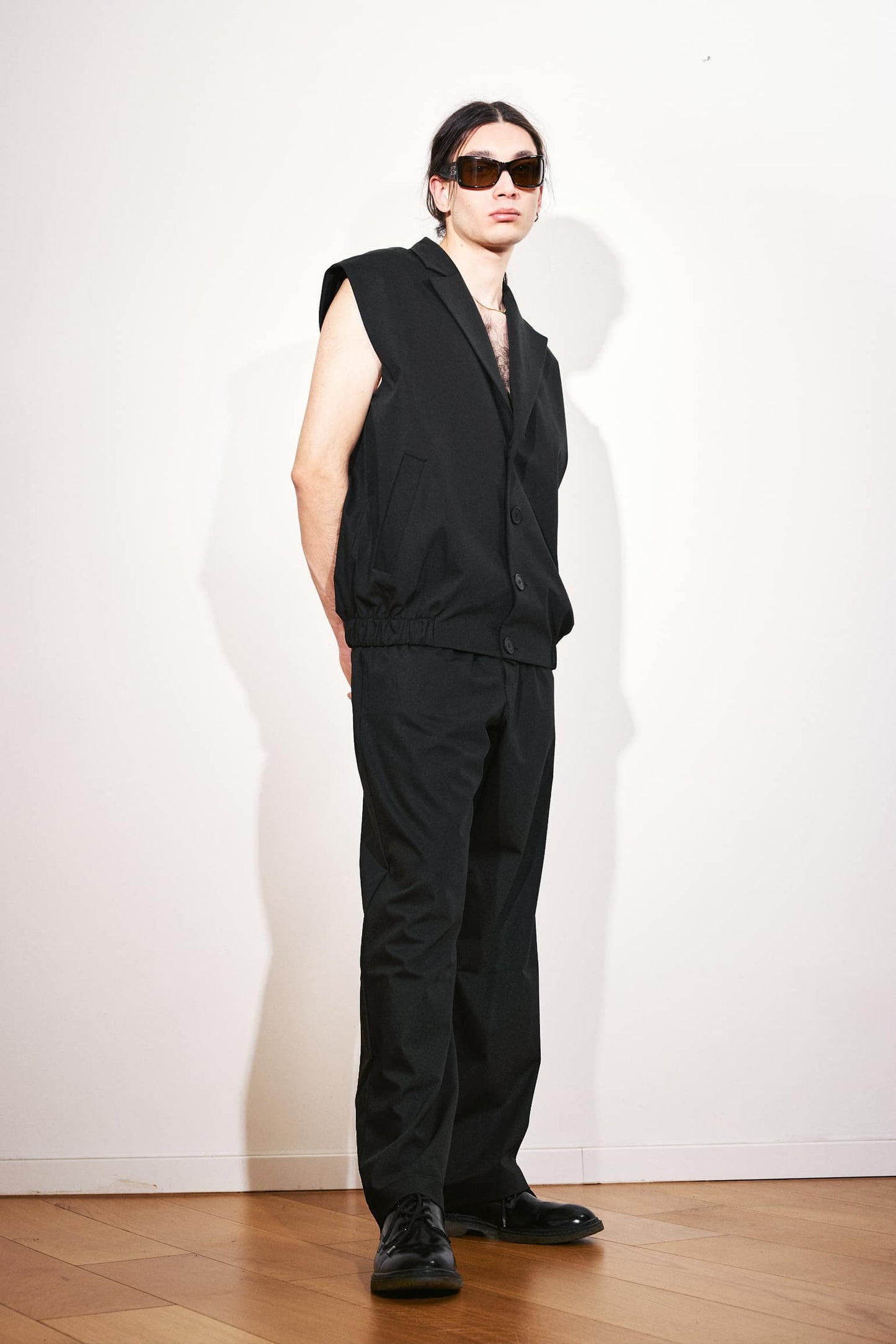 Shawl Collar Buttoned Men's Vest