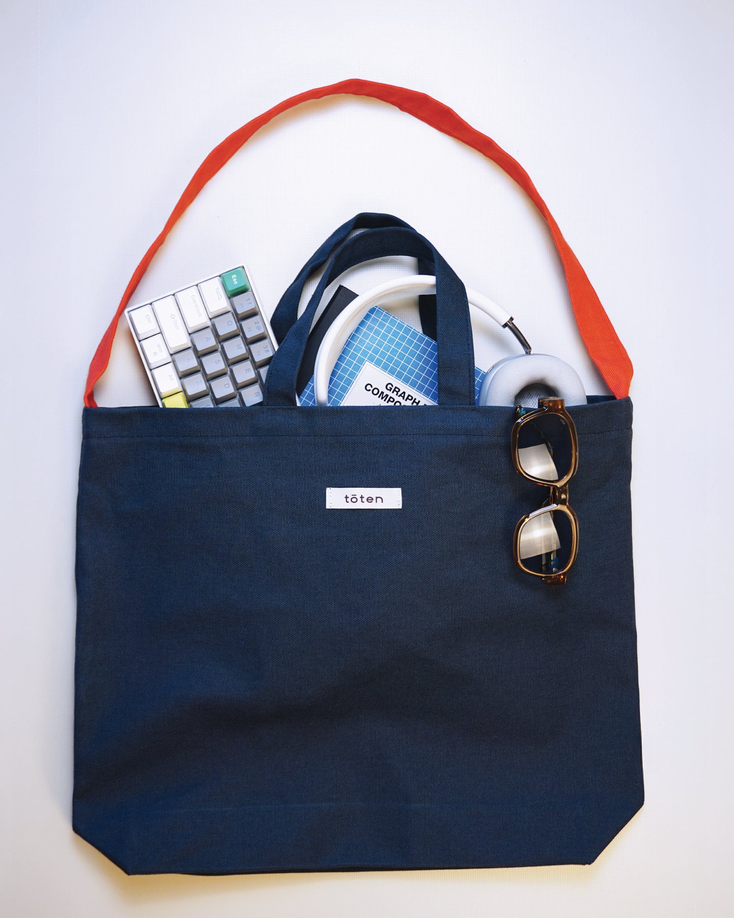 Antrasit/Kırmızı Totebag