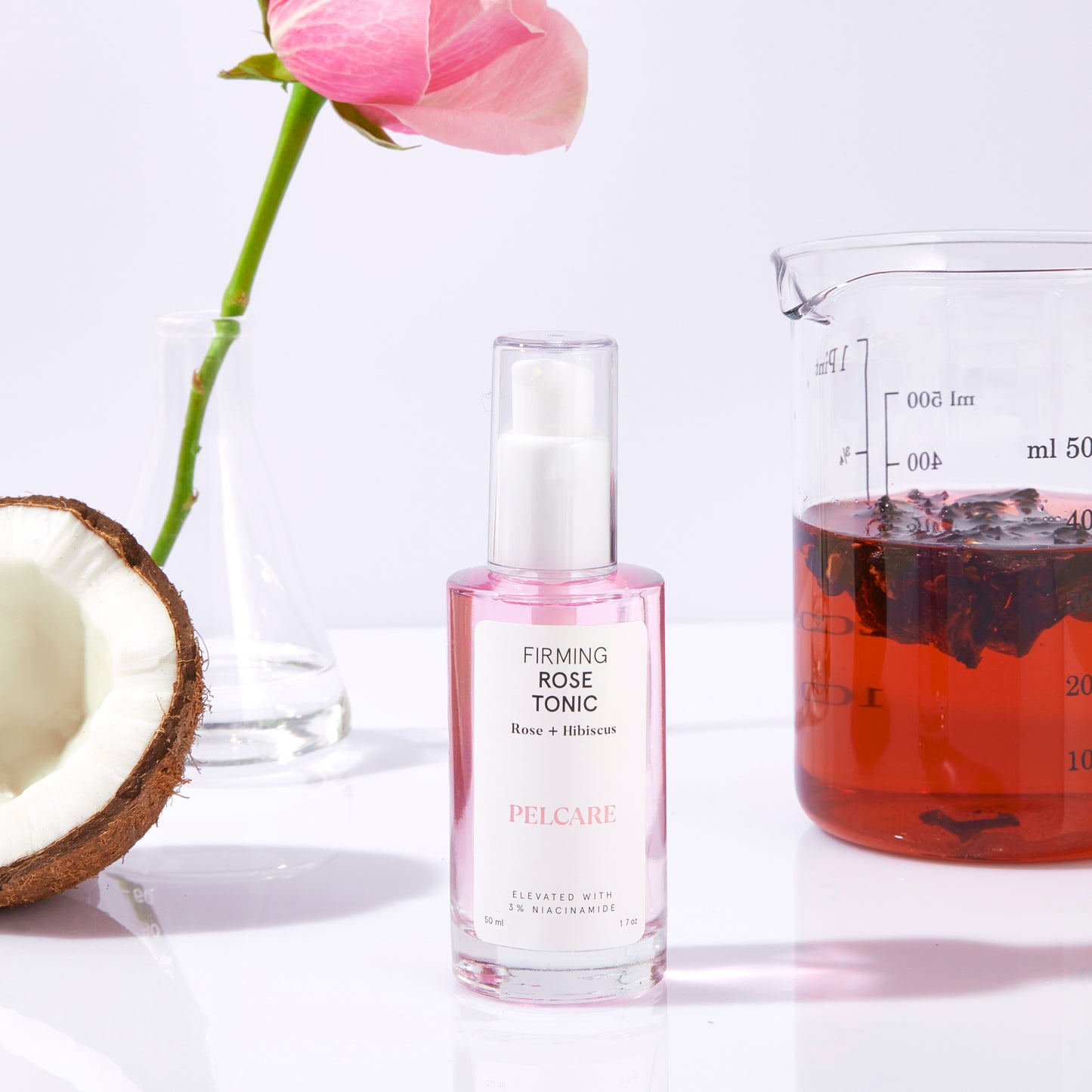 FIRMING ROSE TONIC - ANTI-PORE TONIC WITH ROSE WATER + NIACINAMIDE