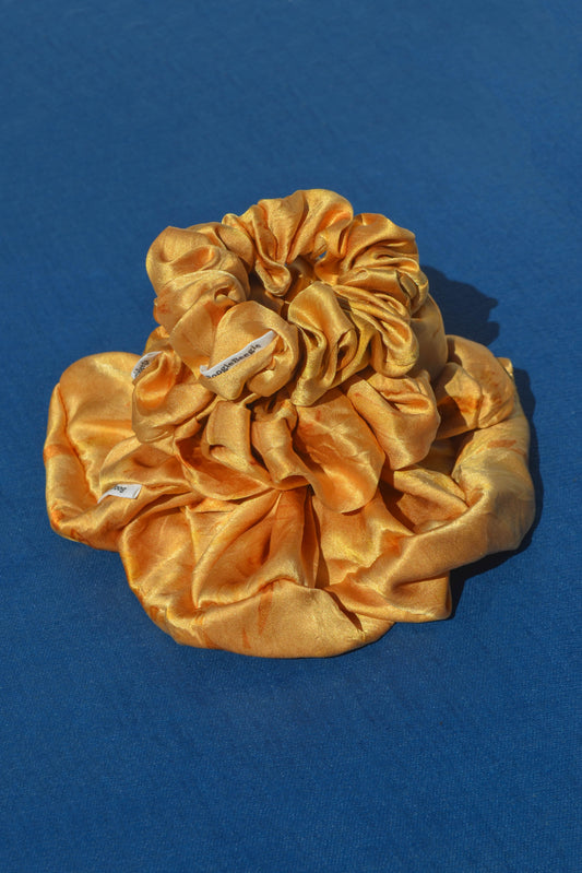 Gold Lover Joyful Silk Scrunchie