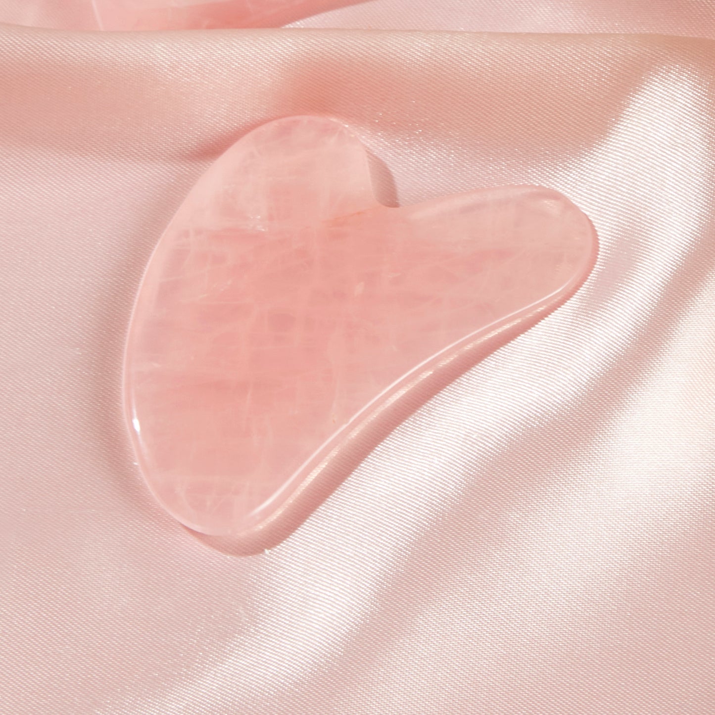 ROSE QUARTZ HEART - GUA SHA