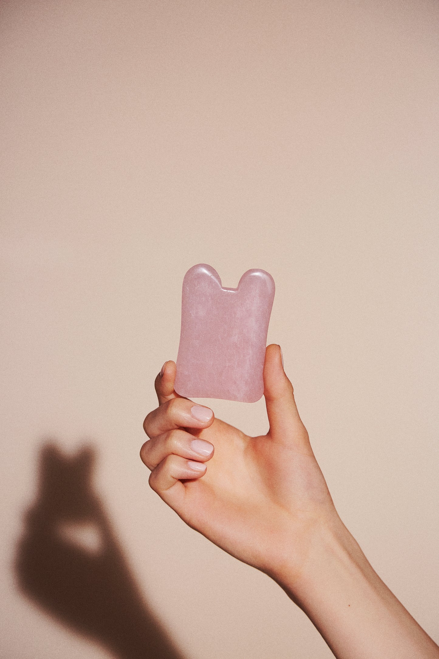 ROSE QUARTZ SQUARE - GUA SHA