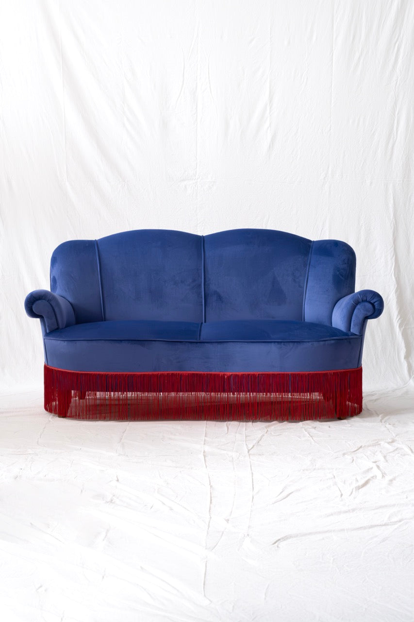Navy Blue Double Armchair