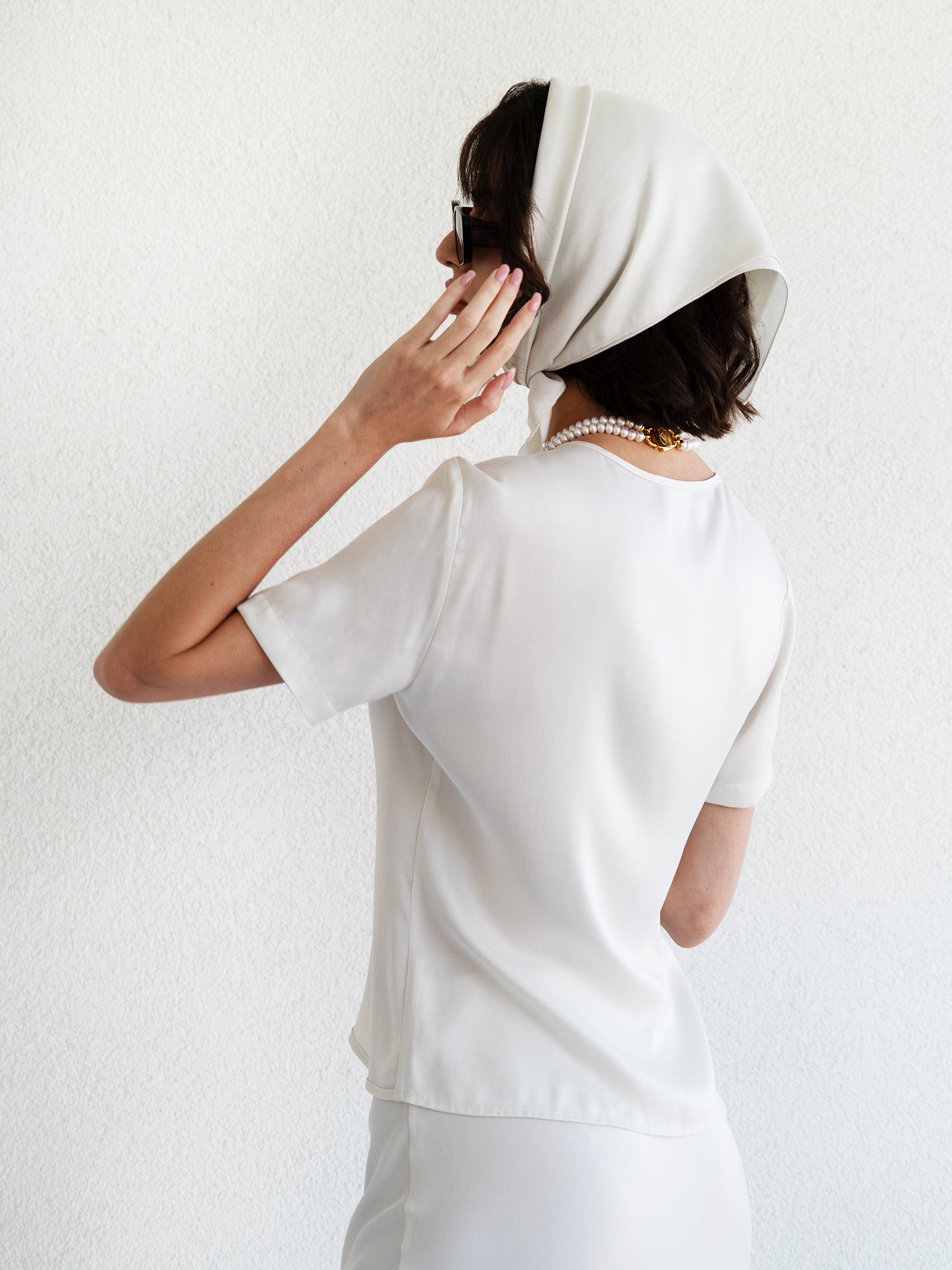 Pearly Bağcıklı Bluz