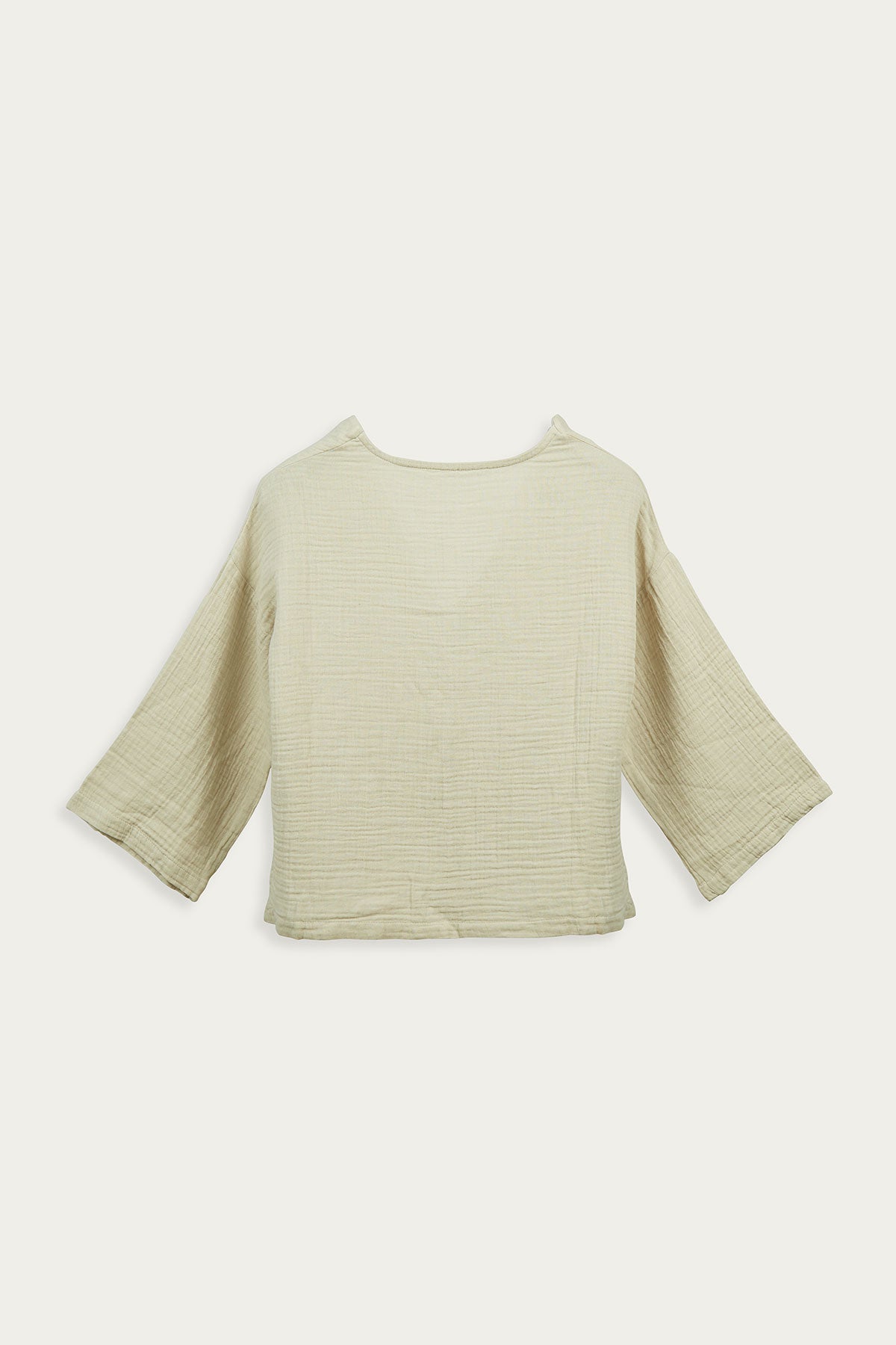 IVORY CRINKLED COTTON TOP