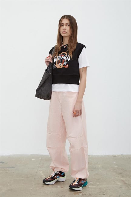 Kadın Paraşüt Pj Pantosu