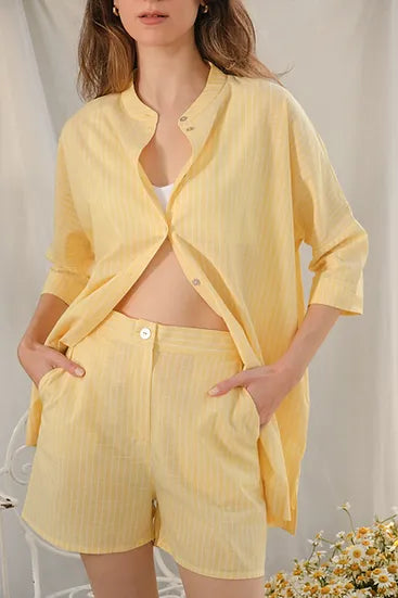 Yellow Striped Shirt