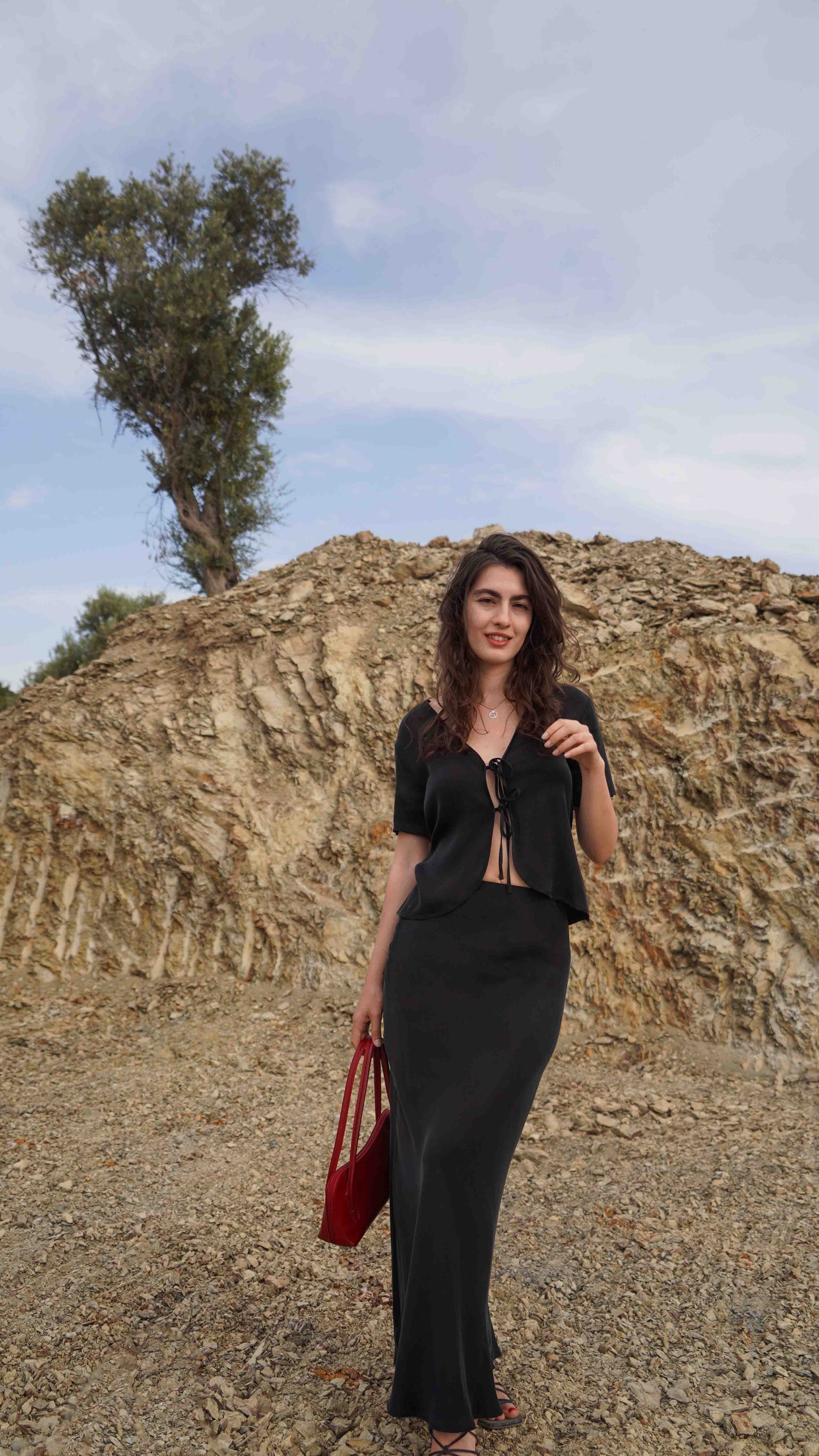 Agnes Bağcıklı Bluz