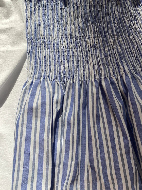 Blue Striped Gipe Blouse