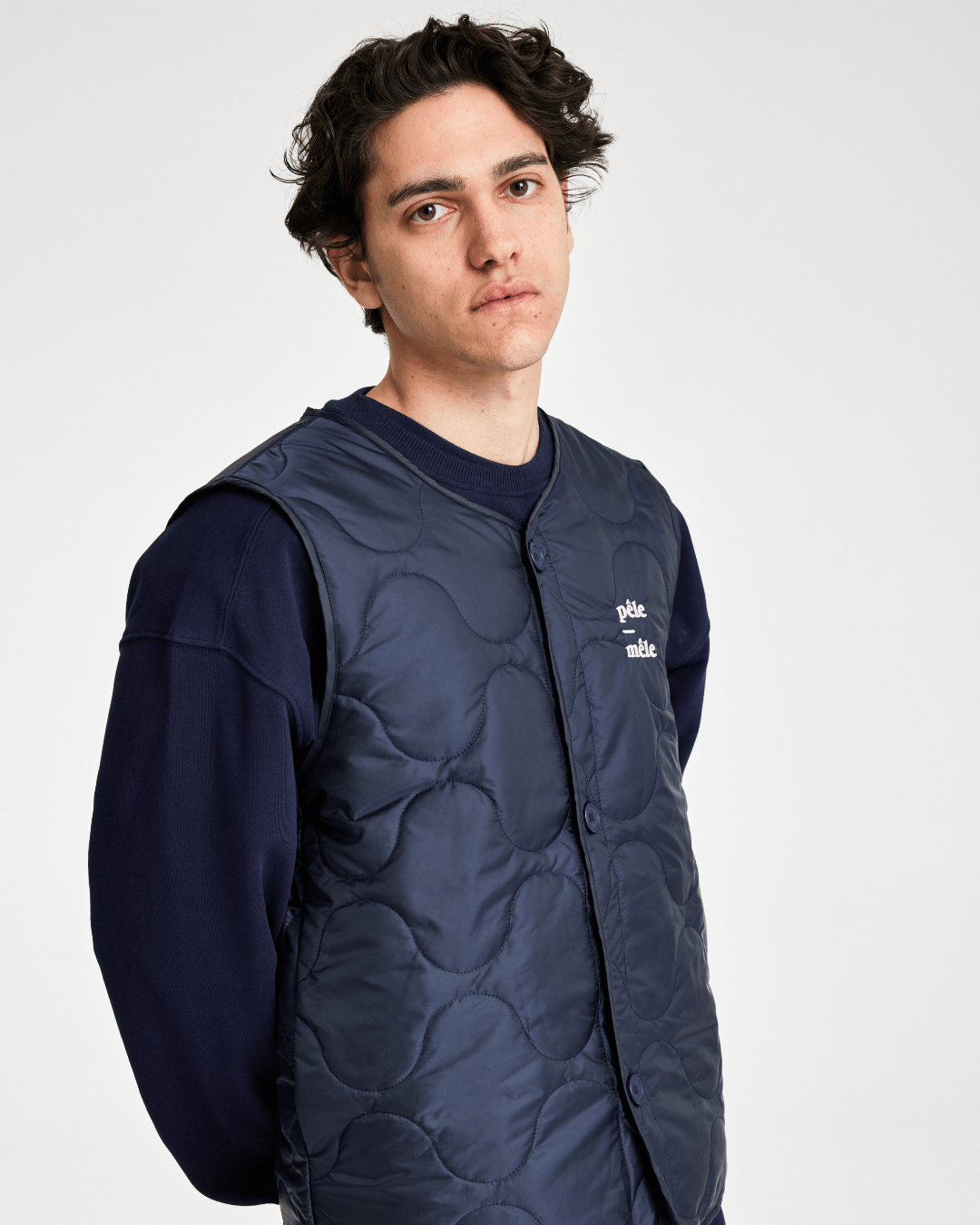 Pelé-Mêle Logo Embroidered Quilted Vest