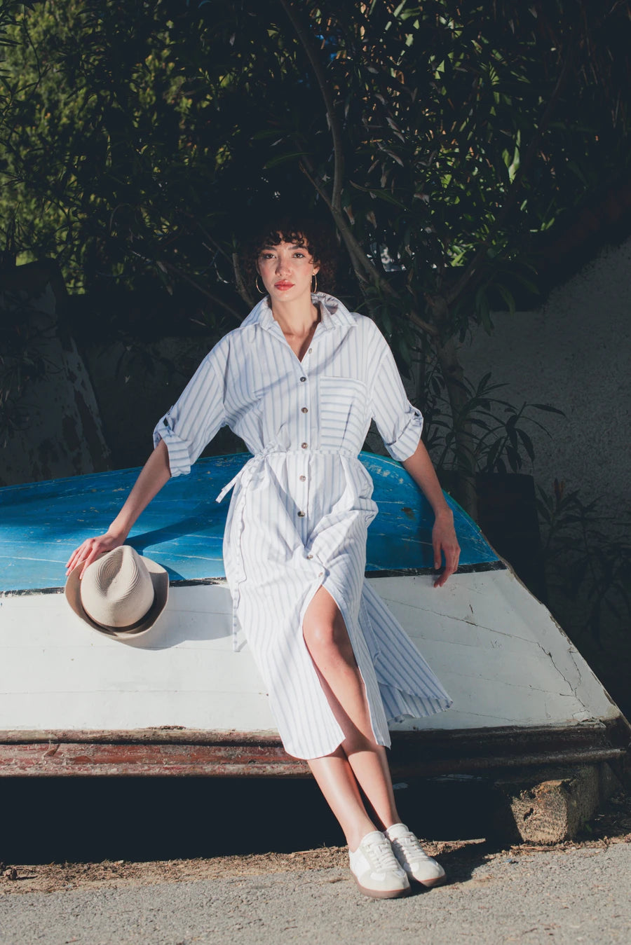 NO20 MAXI SHIRT DRESS