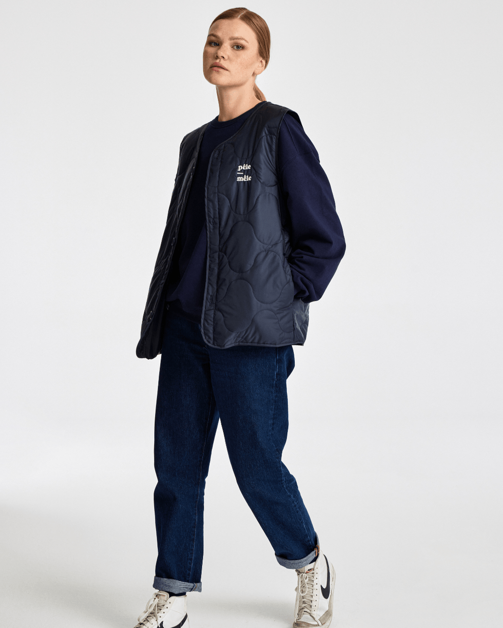 Pelé-Mêle Logo Embroidered Quilted Vest