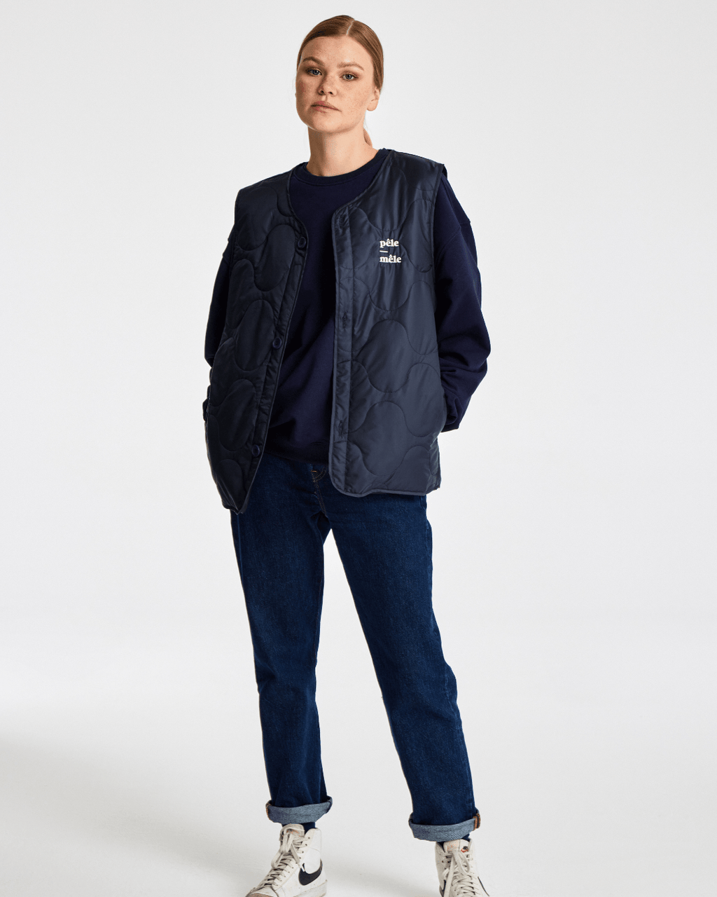 Pelé-Mêle Logo Embroidered Quilted Vest