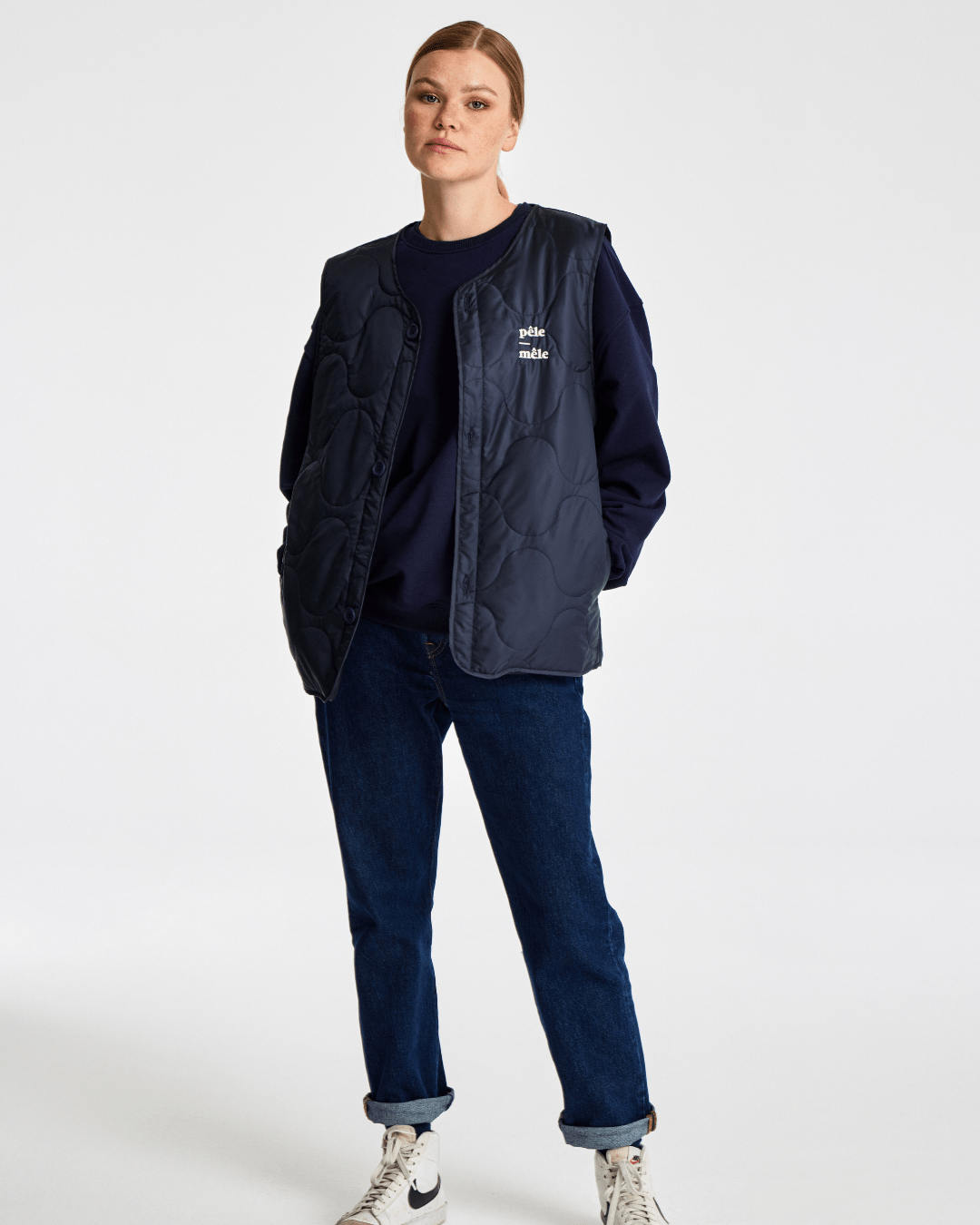 Pelé-Mêle Logo Embroidered Quilted Vest