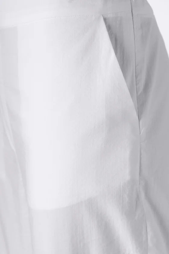 White Cotton Trousers
