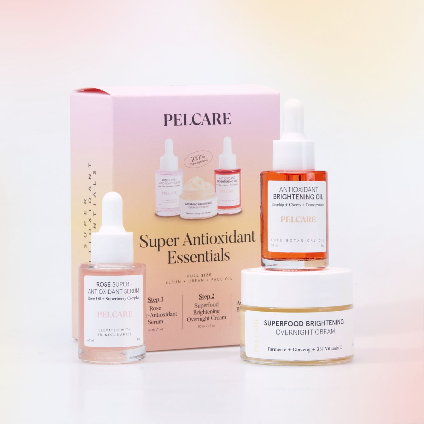 SUPER ANTIOXIDANT ESSENTIAL ROUTINE SET - HERBAL ANTIOXIDANT ROUTINE SET