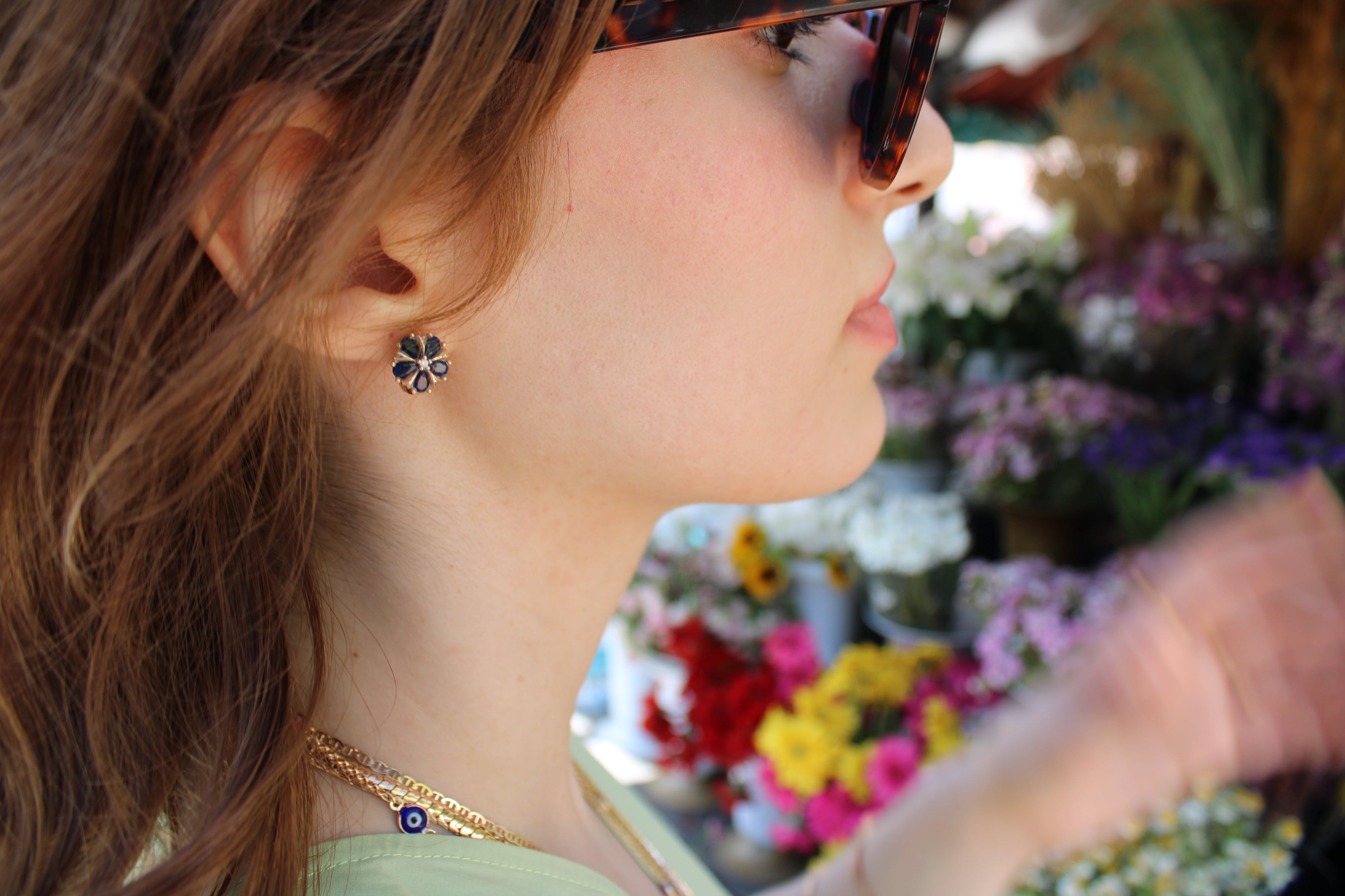 Semt | Alman Mavileri Küpe