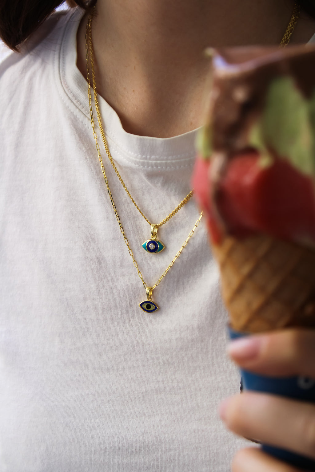 Neighborhood | Evil Eye Bead Necklace