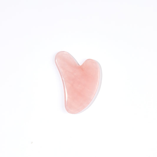 ROSE QUARTZ HEART - GUA SHA