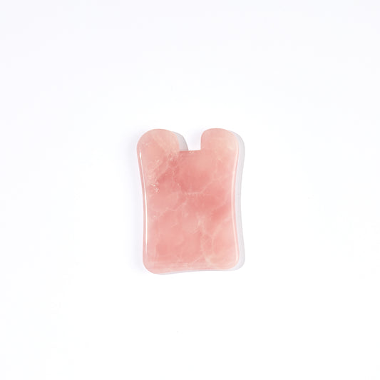 ROSE QUARTZ SQUARE - GUA SHA