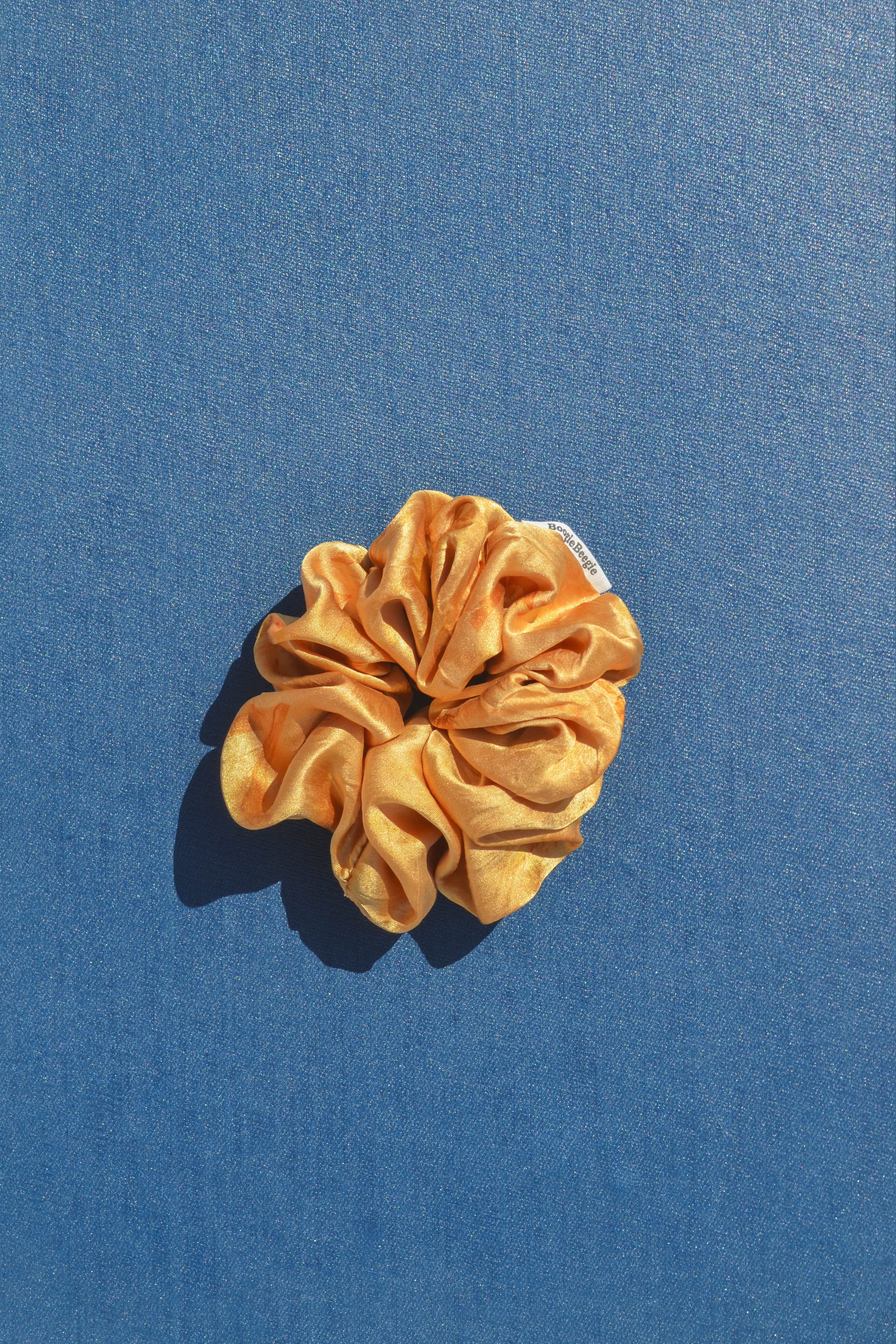 Gold Lover Joyful Silk Scrunchie