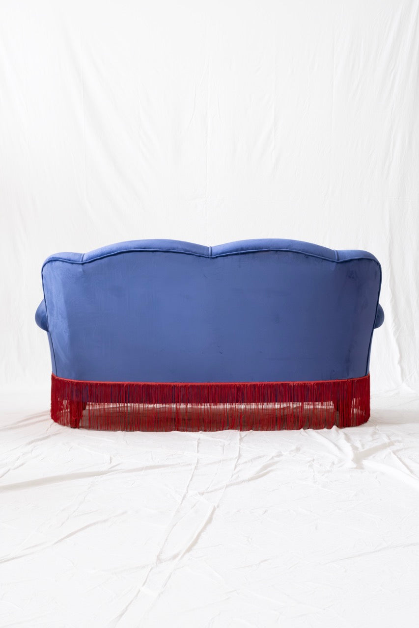 Navy Blue Double Armchair