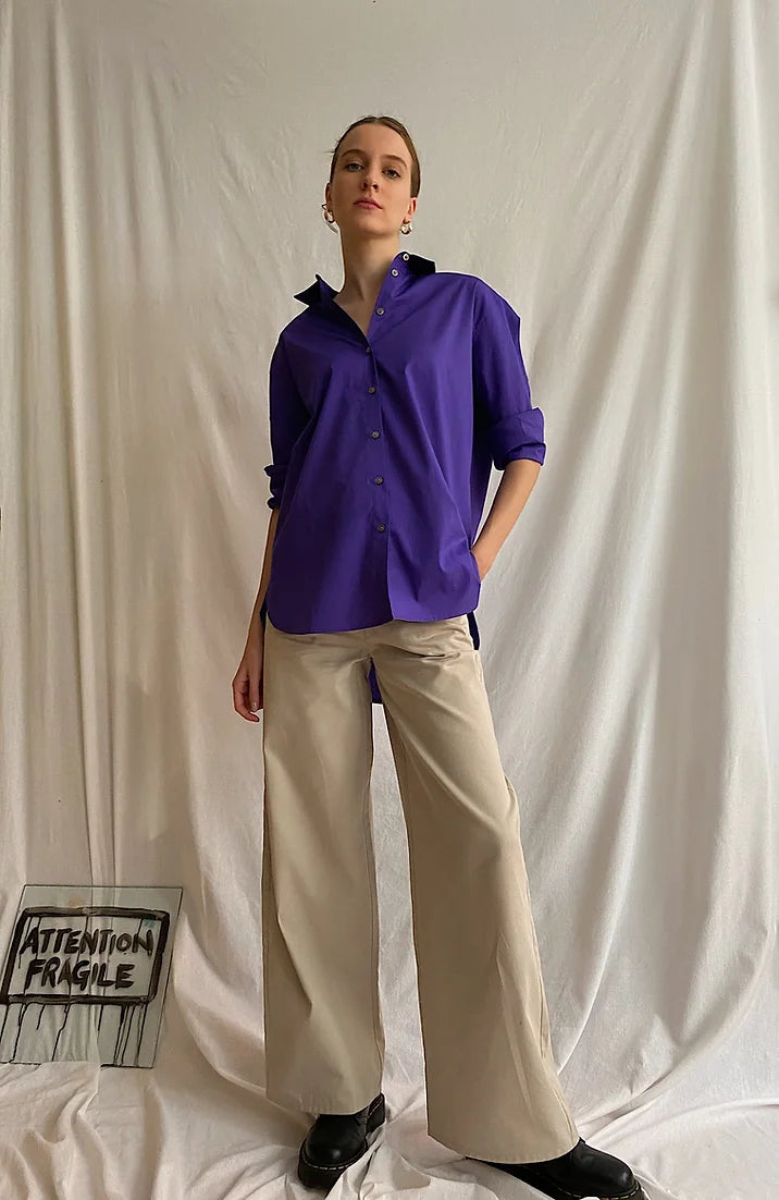 Purple Cotton Shirt