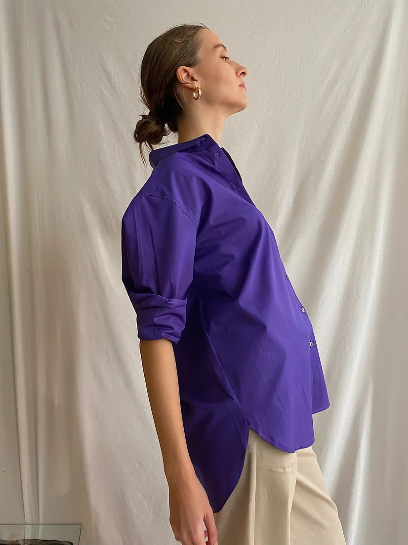 Purple Cotton Shirt