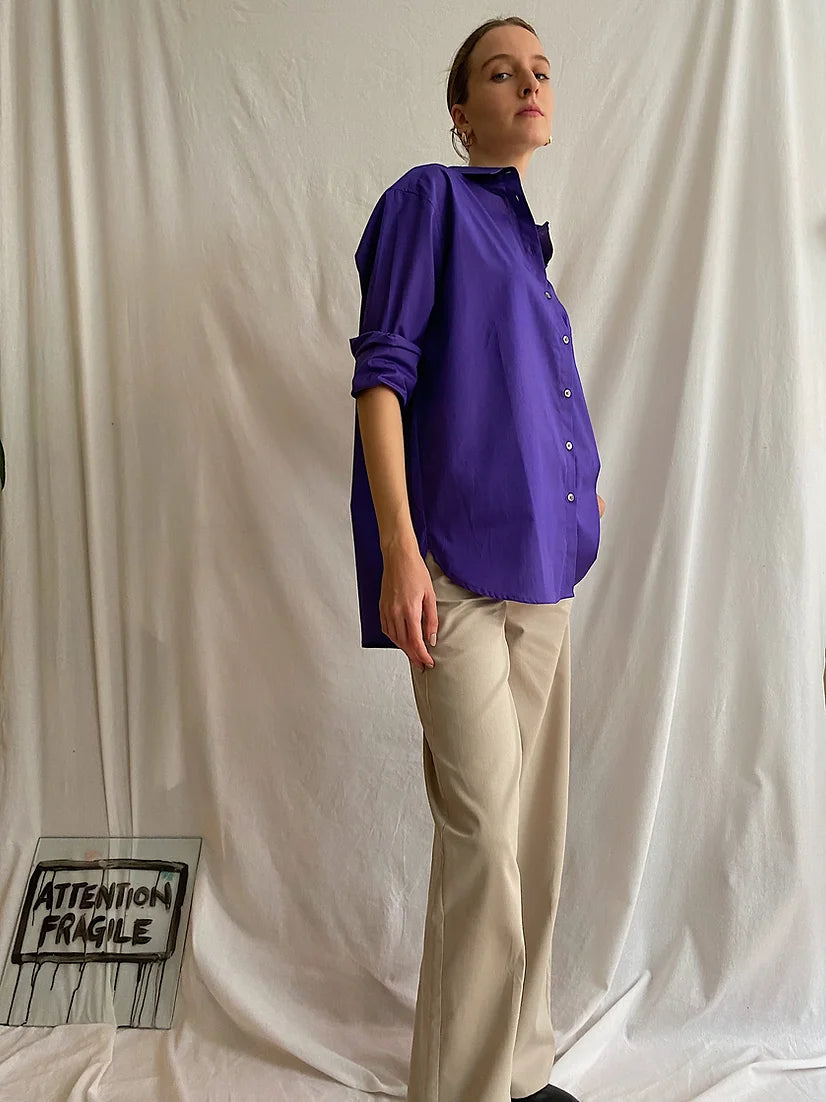 Purple Cotton Shirt