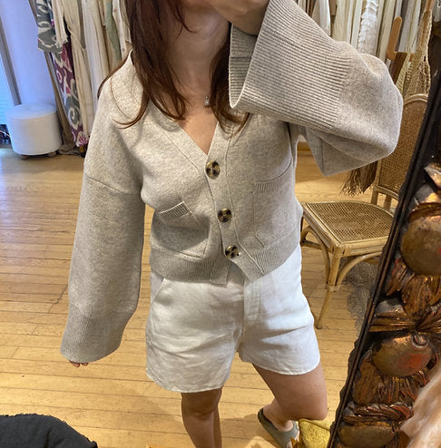 Beige Knitwear Cardigan