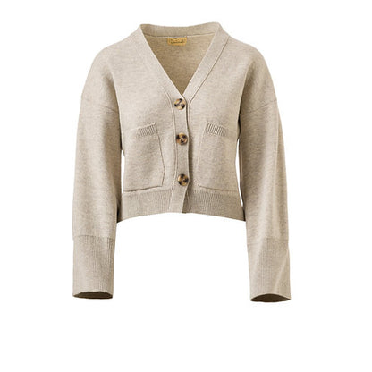 Beige Knitwear Cardigan