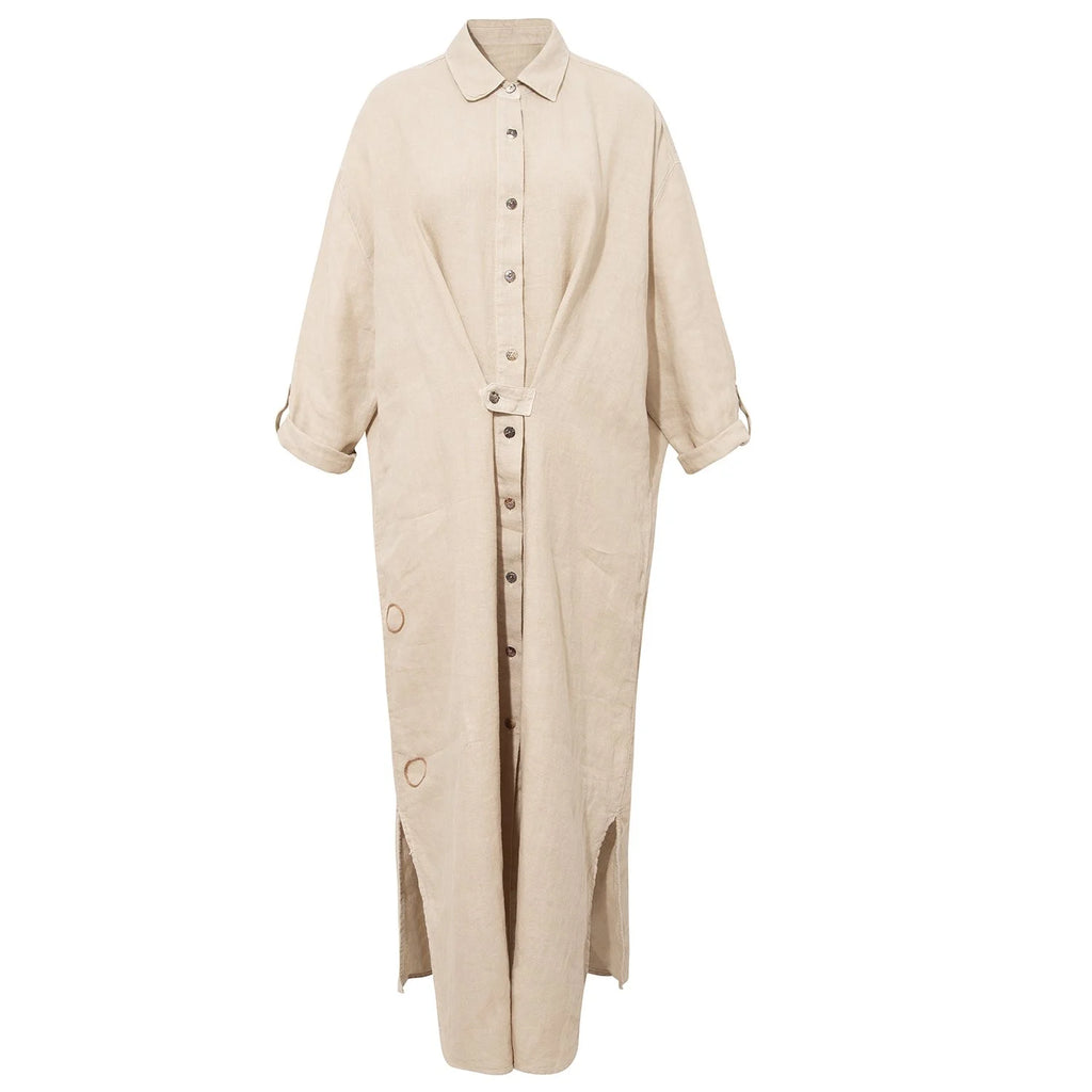 LINEN SHIRT DRESS NO14