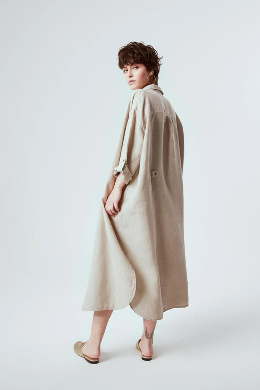 LINEN SHIRT DRESS NO14