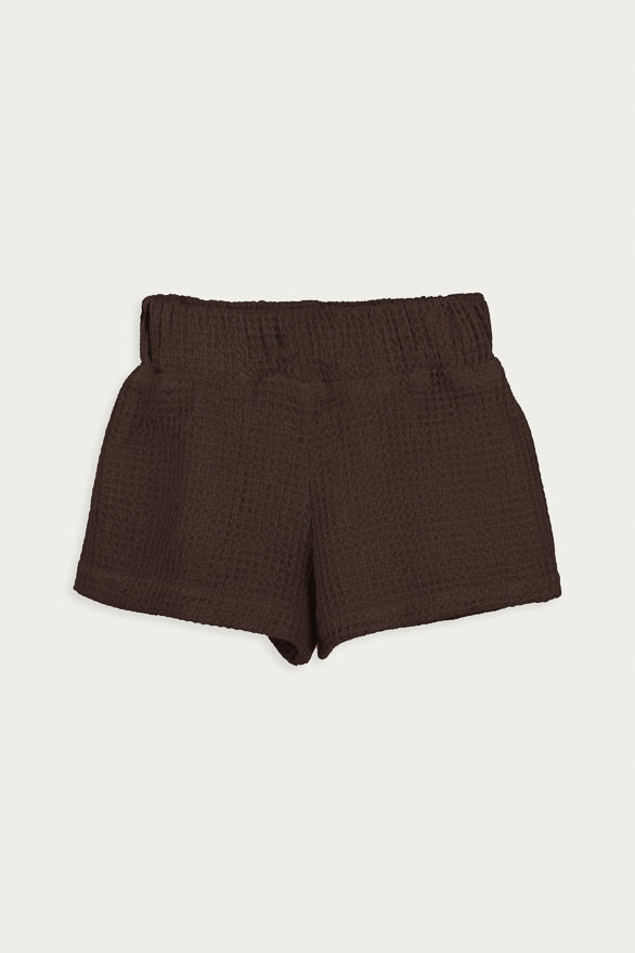 COCONUT HUSK WAFFLE SHORTS