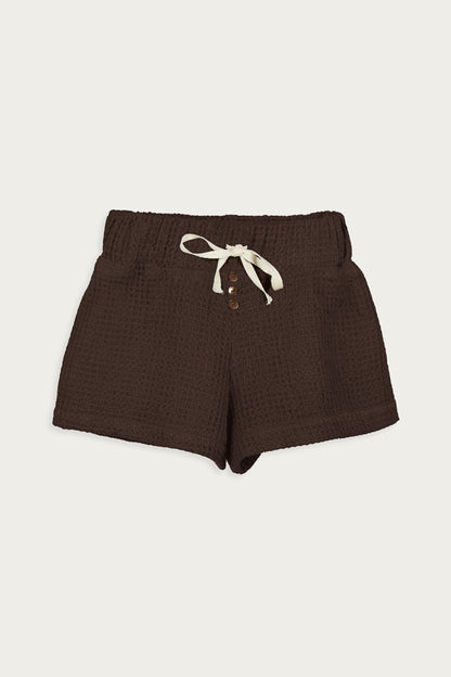 COCONUT HUSK WAFFLE SHORTS