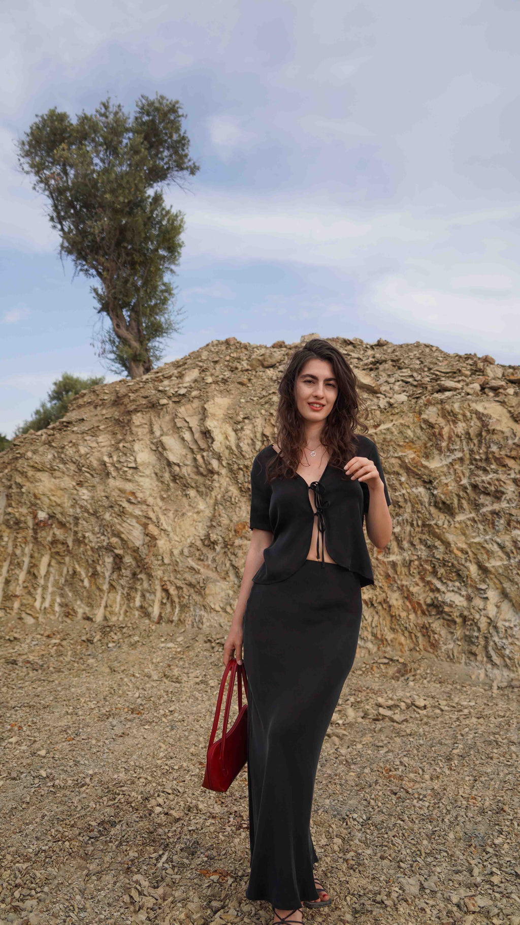 Agnes Bağcıklı Bluz
